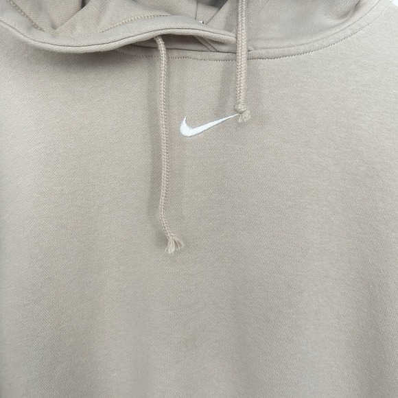 Nike Center Swoosh Hoodie Womens Small Oversized Orewood Fleece Phoenix - Picture 5 of 11